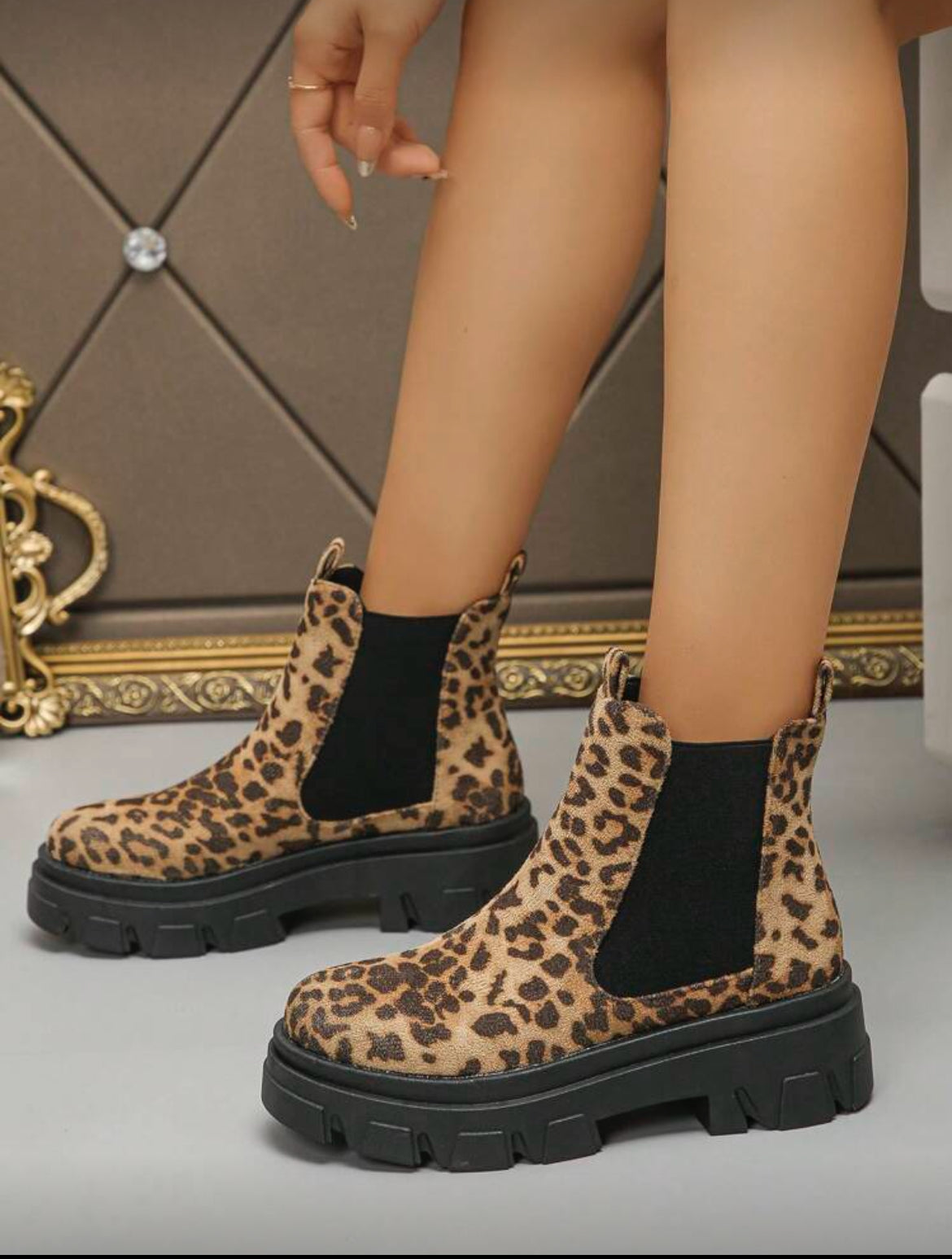 Lepord Print Boots