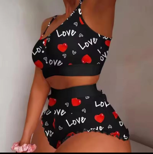 Womenâs Crop Top & Shorts PJS