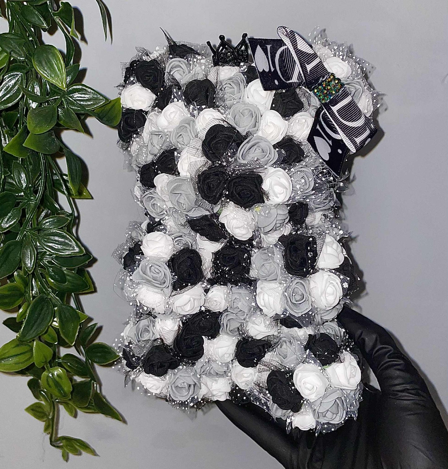 Full Rose 3D heart and bear