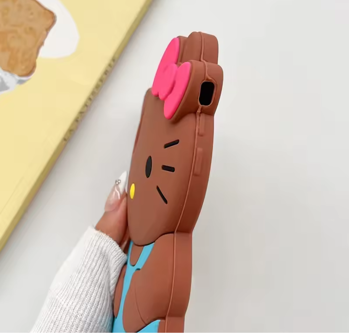 Cat 3D Cartoon Bow Case for IPhone