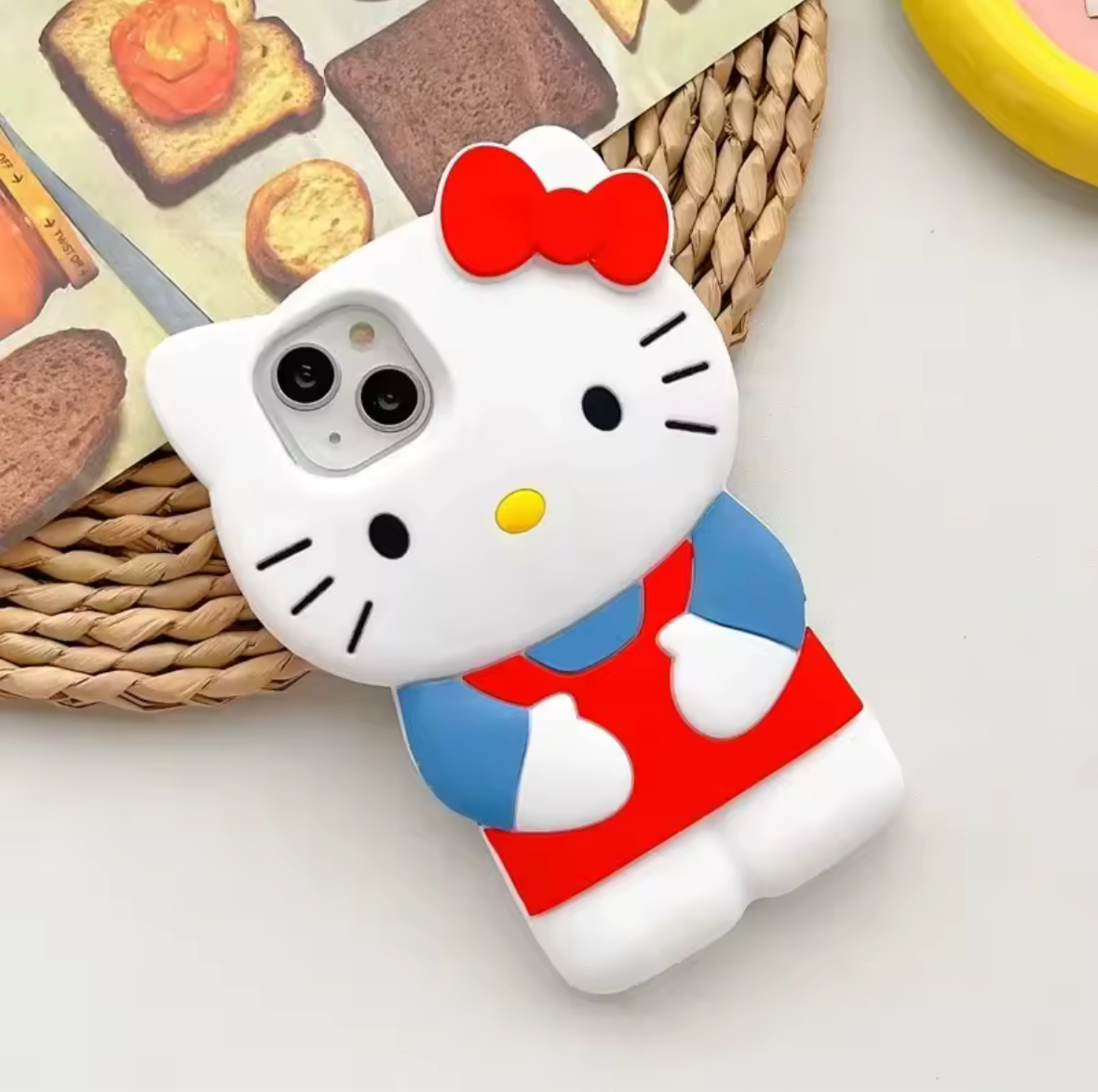Cat 3D Cartoon Bow Case for IPhone
