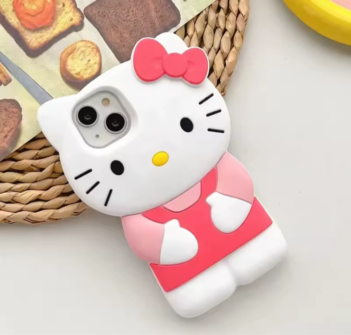 Cat 3D Cartoon Bow Case for IPhone