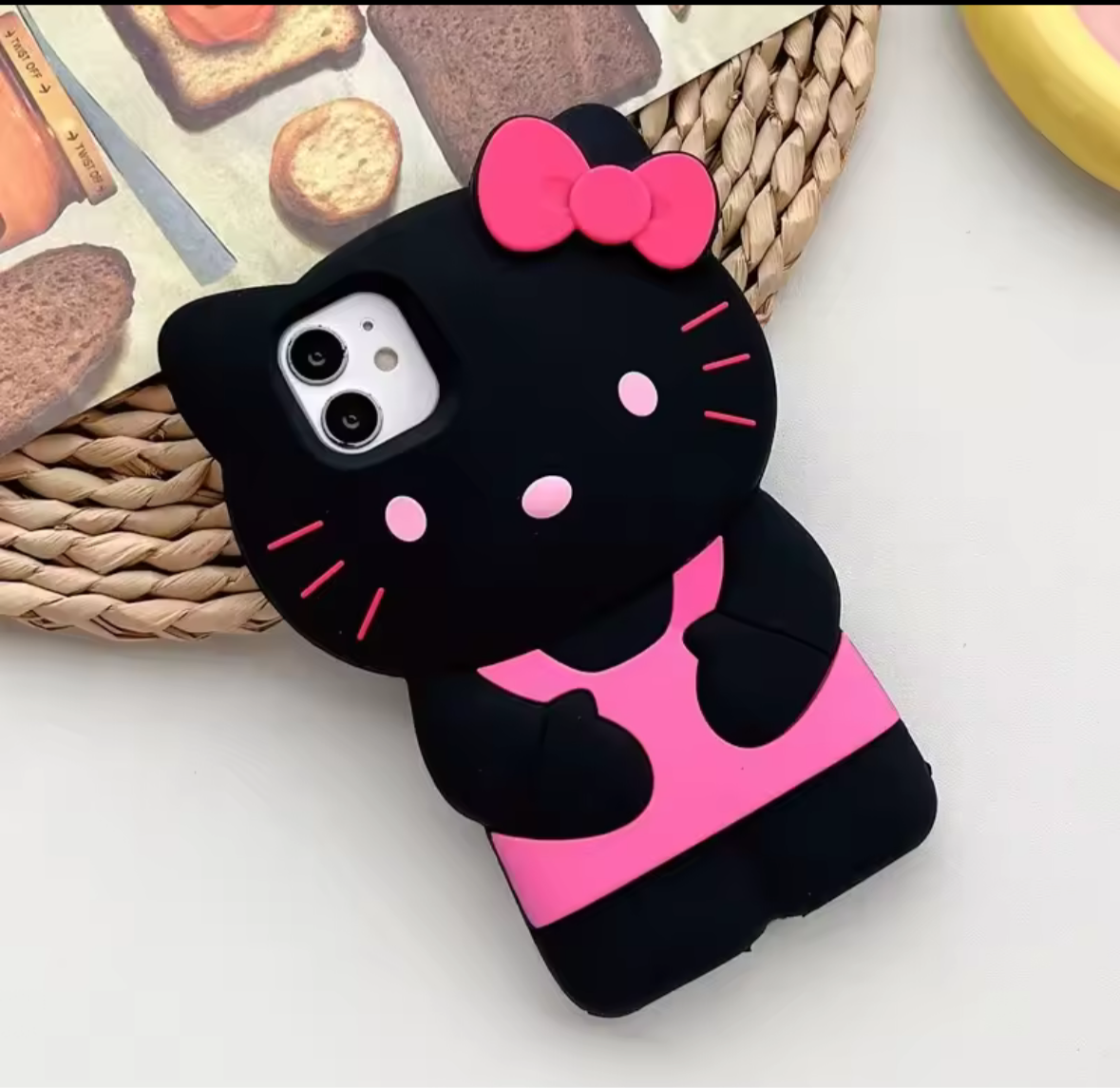 Cat 3D Cartoon Bow Case for IPhone