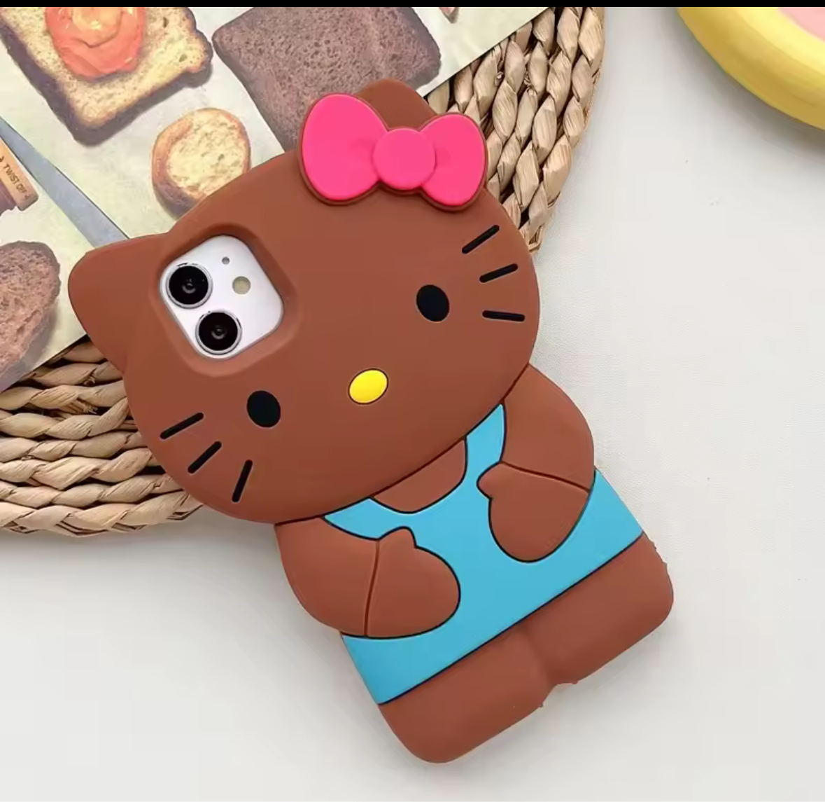 Cat 3D Cartoon Bow Case for IPhone
