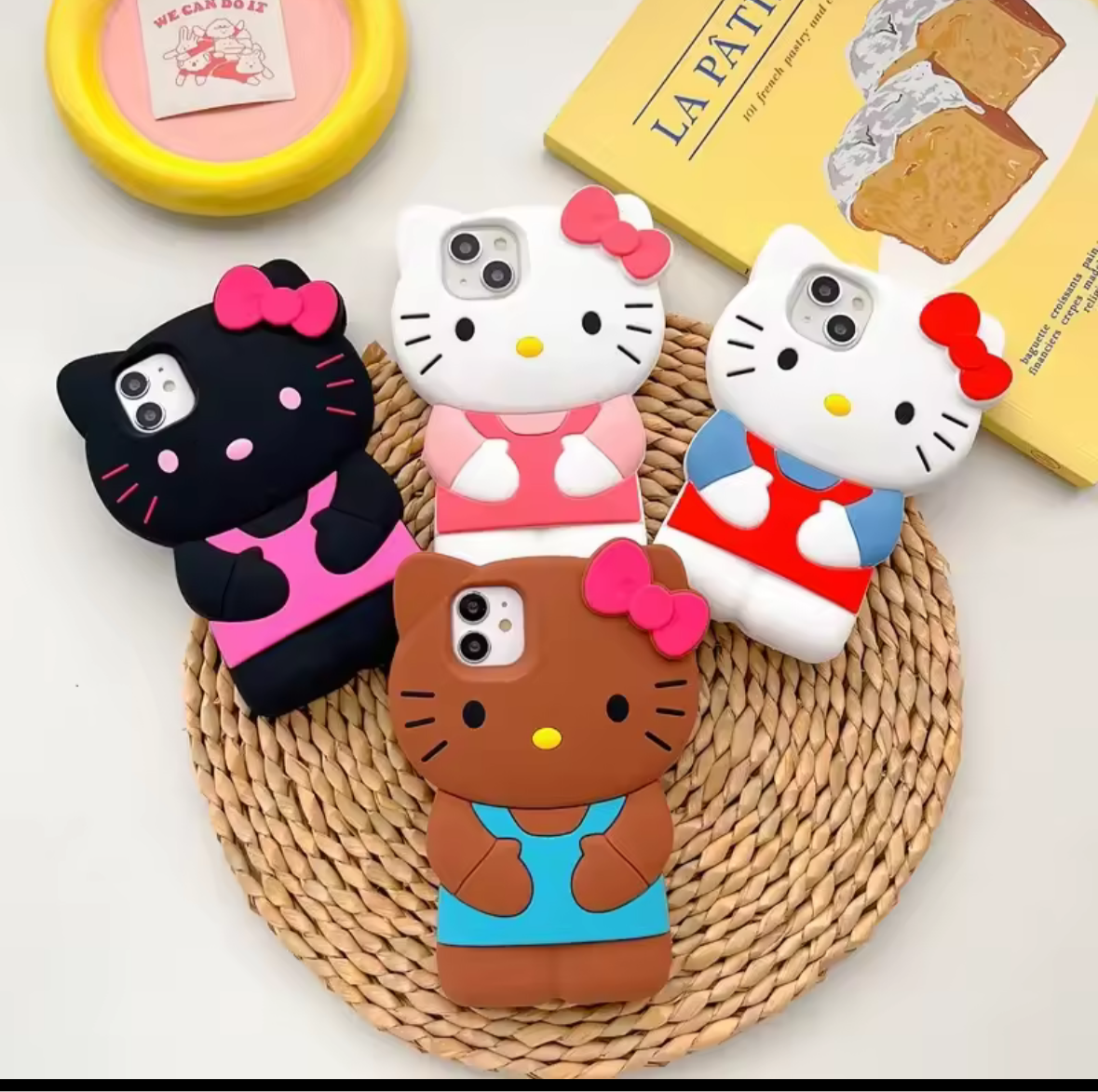 Cat 3D Cartoon Bow Case for IPhone