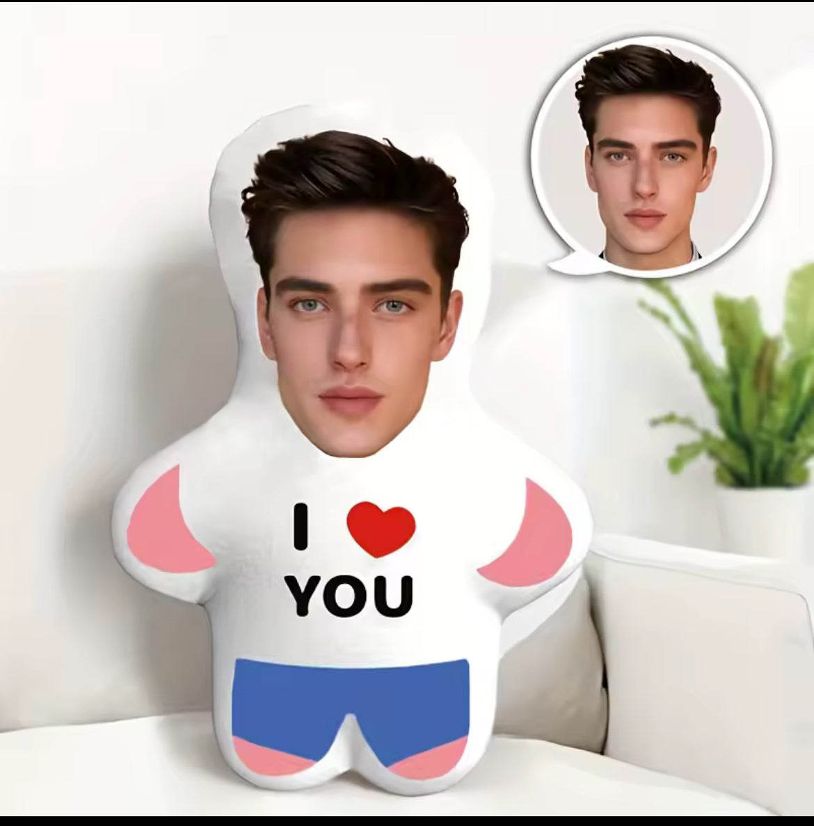 Custom I Love You Mini Plush