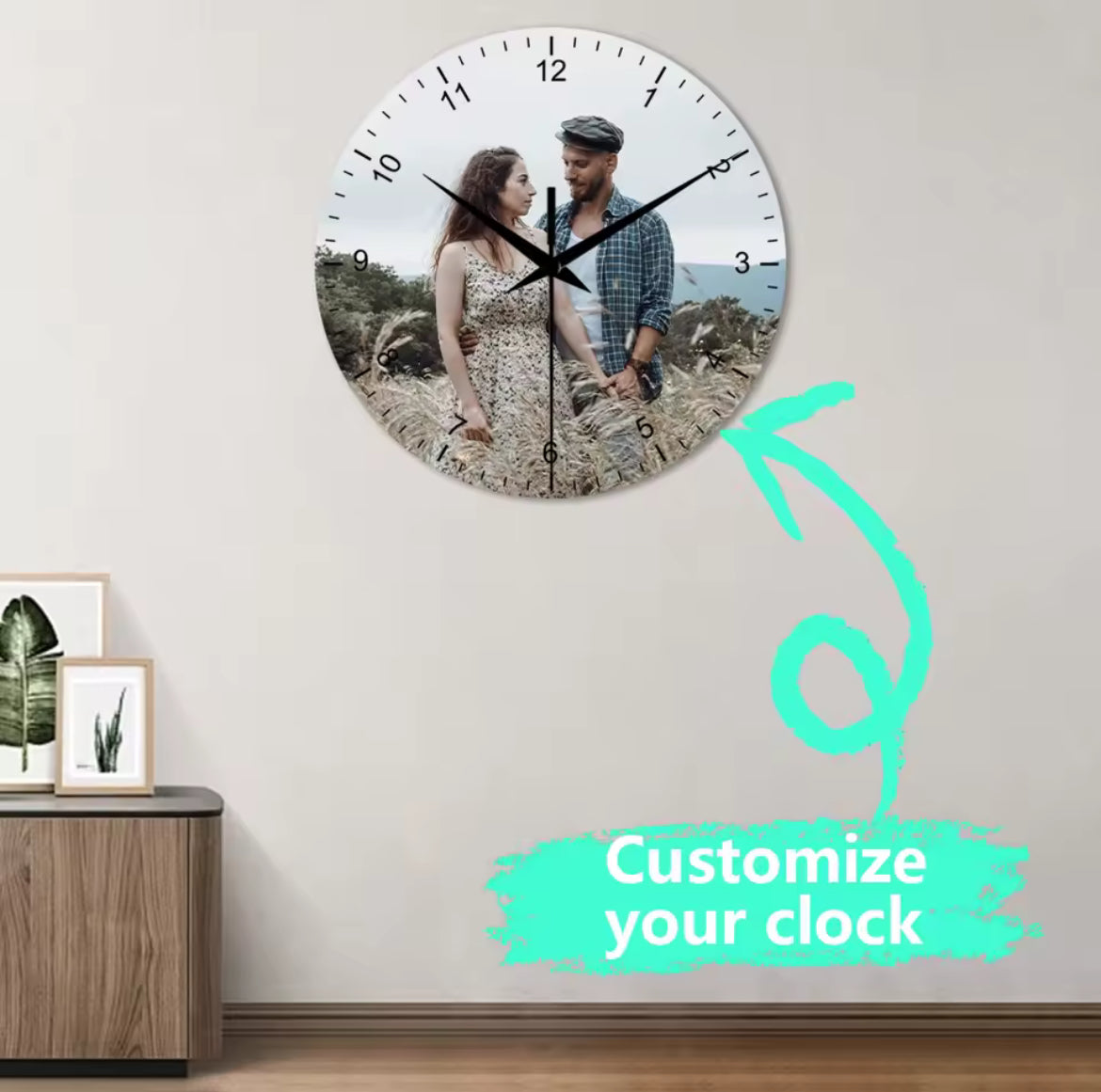 Personiled Wall Clock