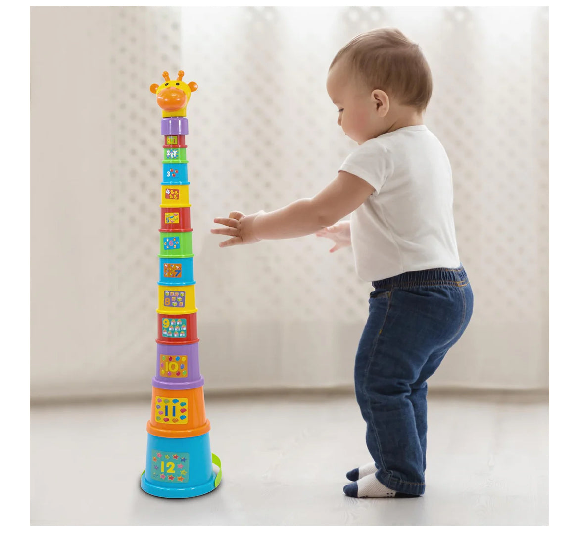 Gerry the Giraffe Shape Sorting Jumbo Stacking Cups