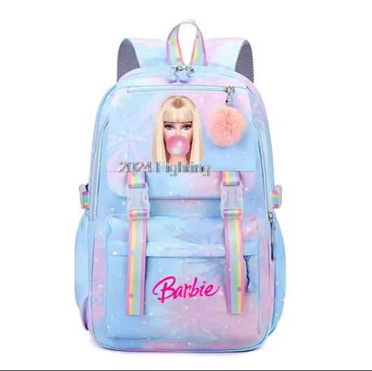 Blonde Girl Back Pack