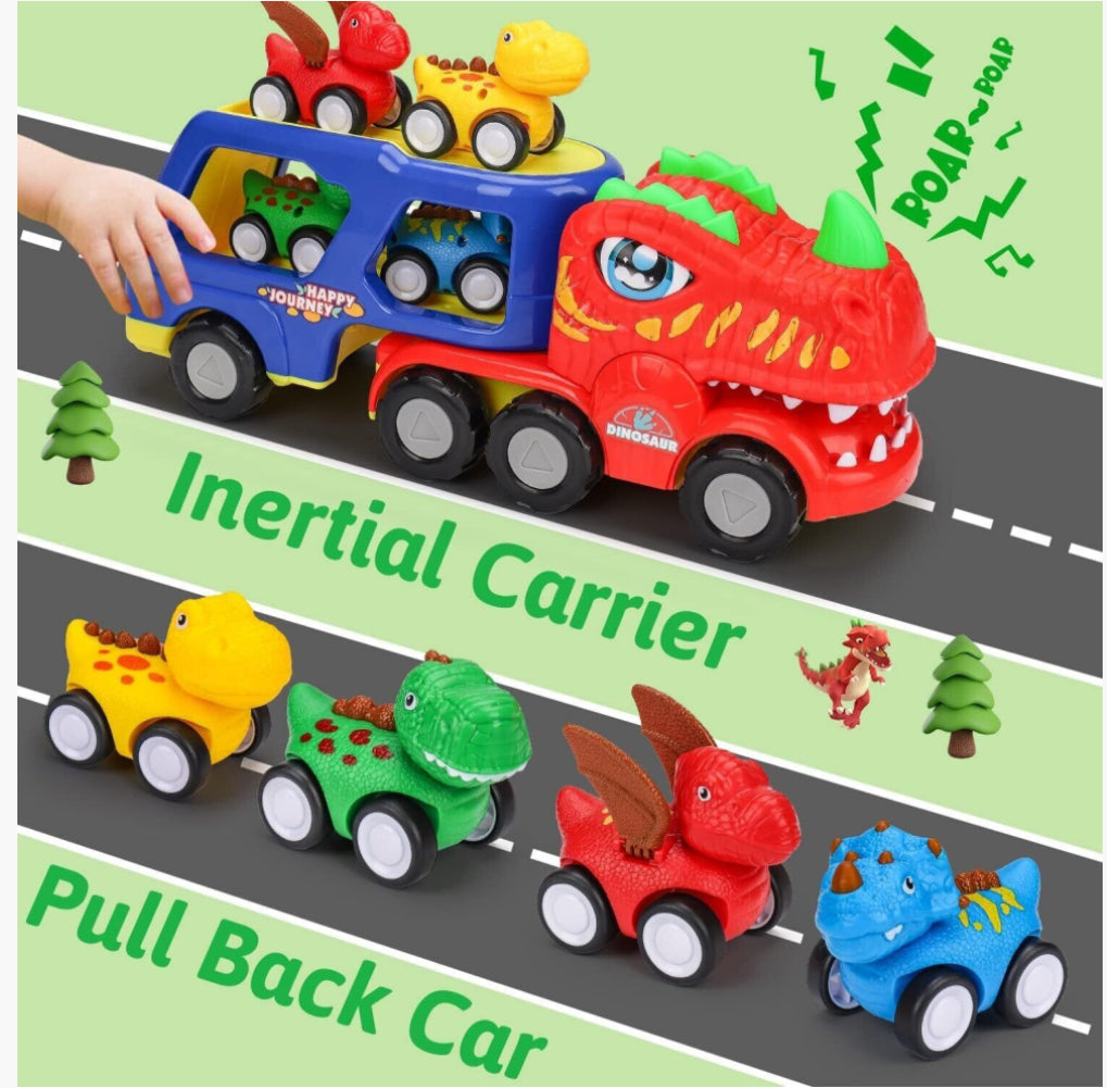 5 in 1 Dinosaur Transport Truck Car