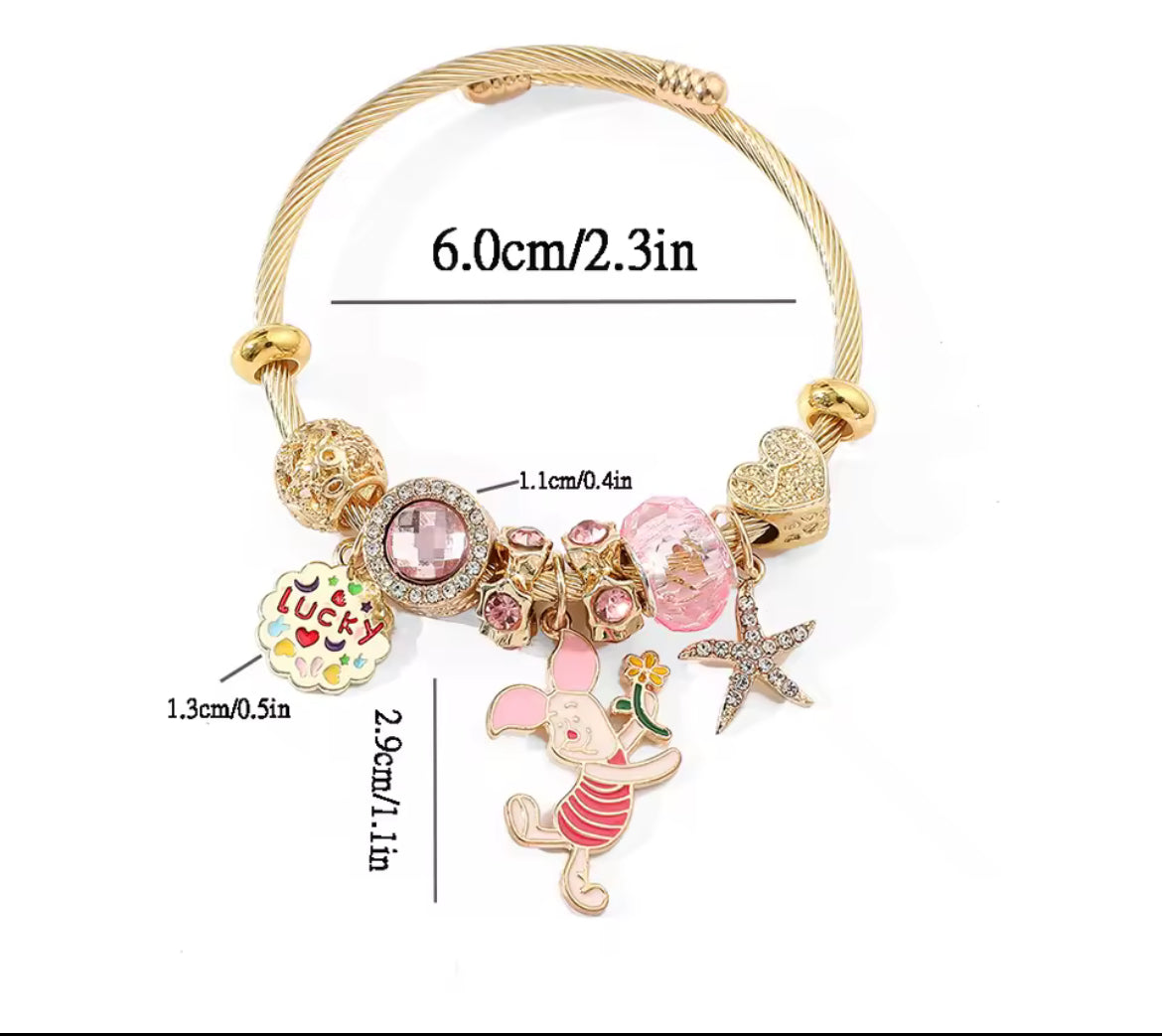 Pig  Charm Bracelet ￼