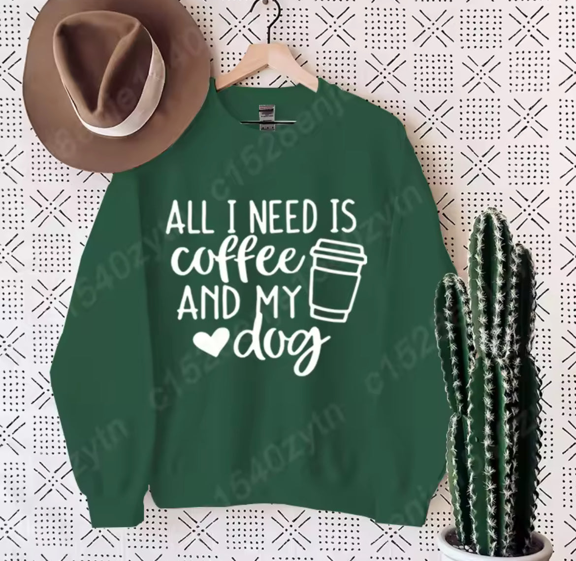 All I Need Is Coffee & My Dog Womens Jumper