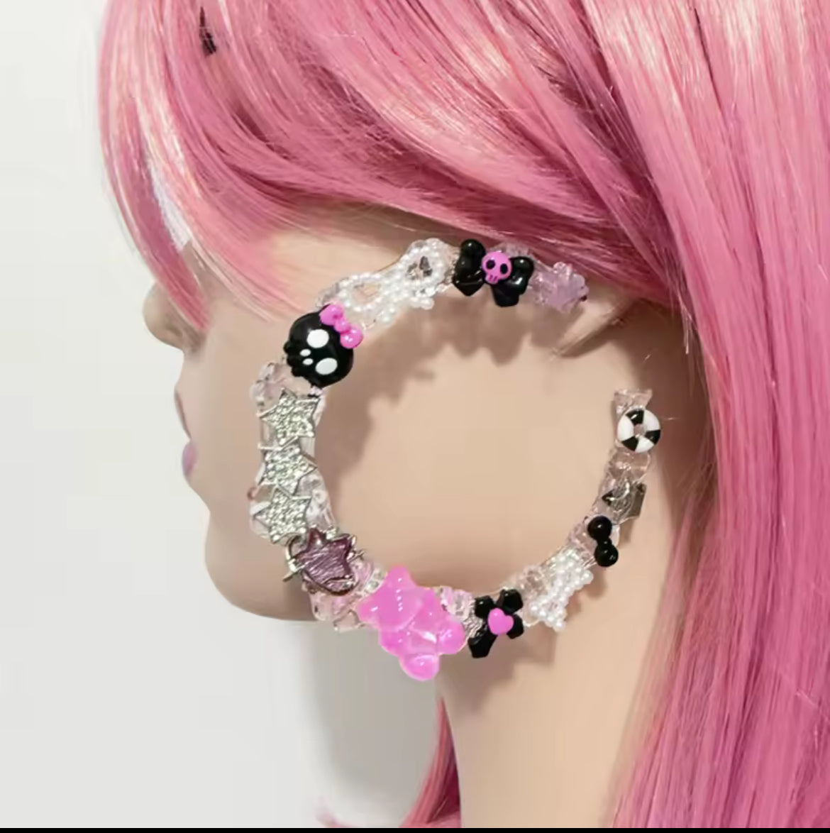 Skull  Hoop Earings