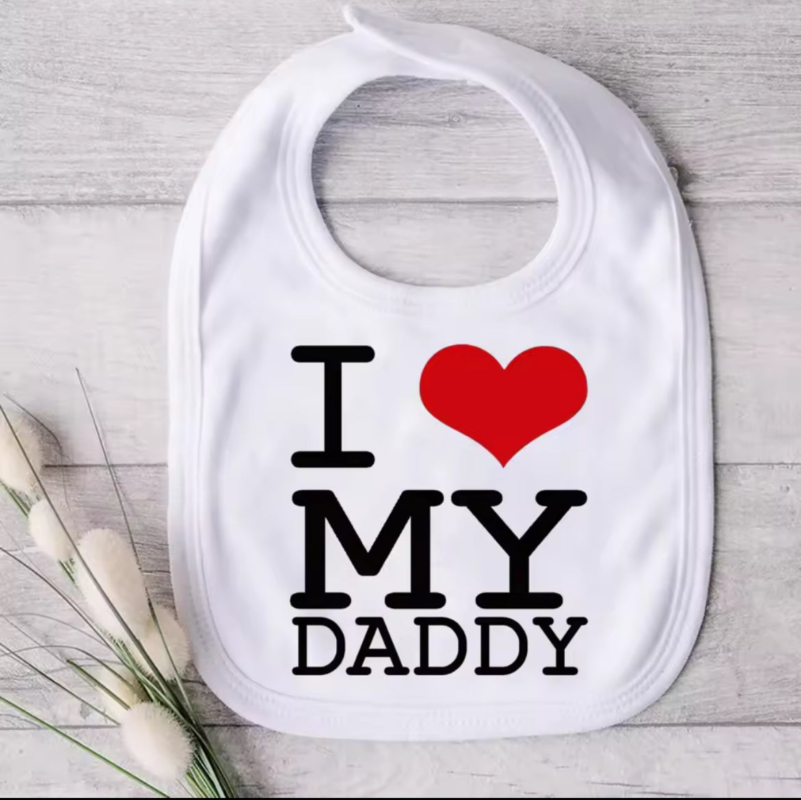 I love My Family Baby Bib