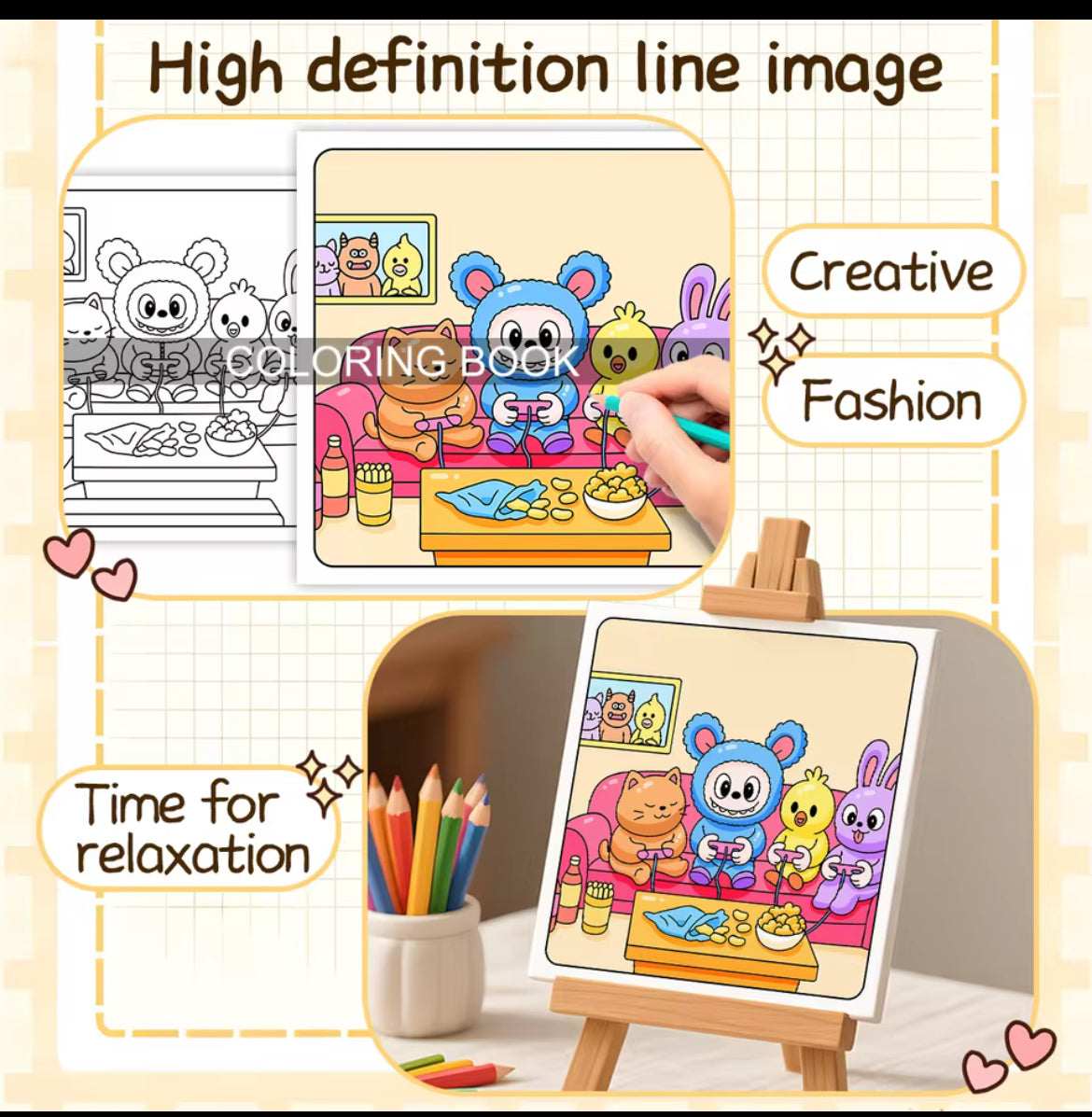 Dolls Colouring Book