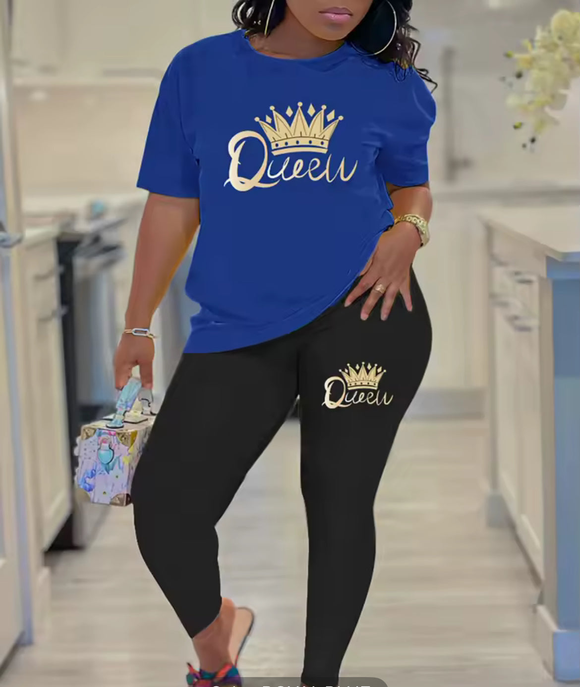 Women’s Queen Leggings & T-shirt Set