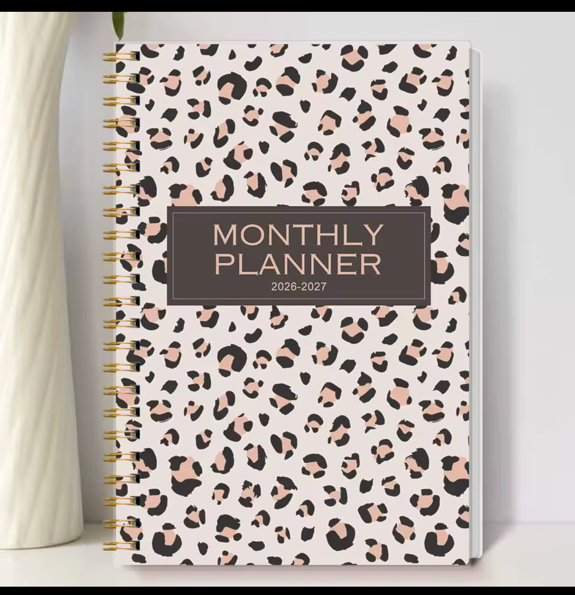 Leopard Print Monthly Planner