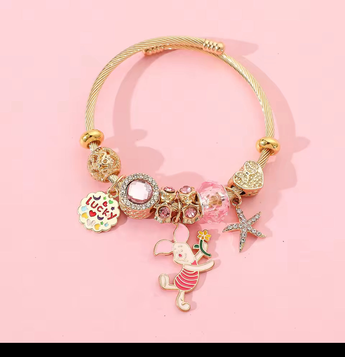 Pig  Charm Bracelet ￼