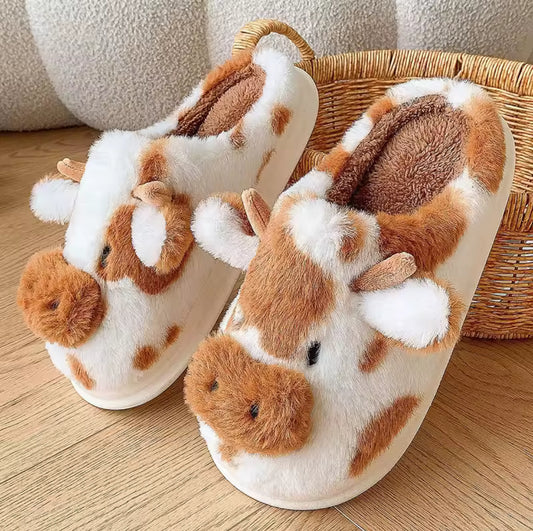 Women’s Cow Slippers