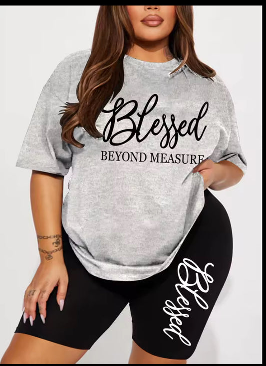 Women’s Plus Size Short & T-shirt Set