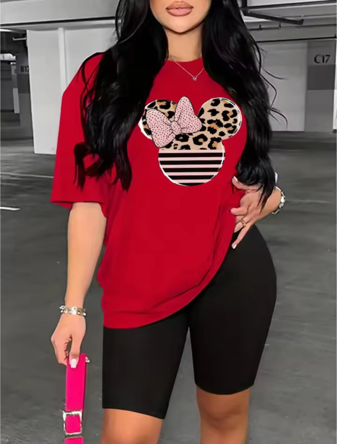 Womens Mouse Short & T-shirt Set