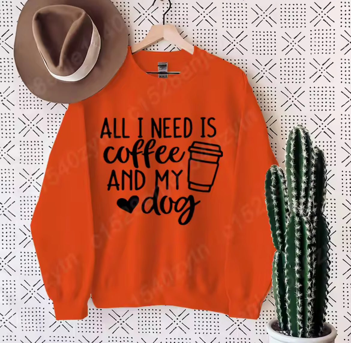 All I Need Is Coffee & My Dog Womens Jumper