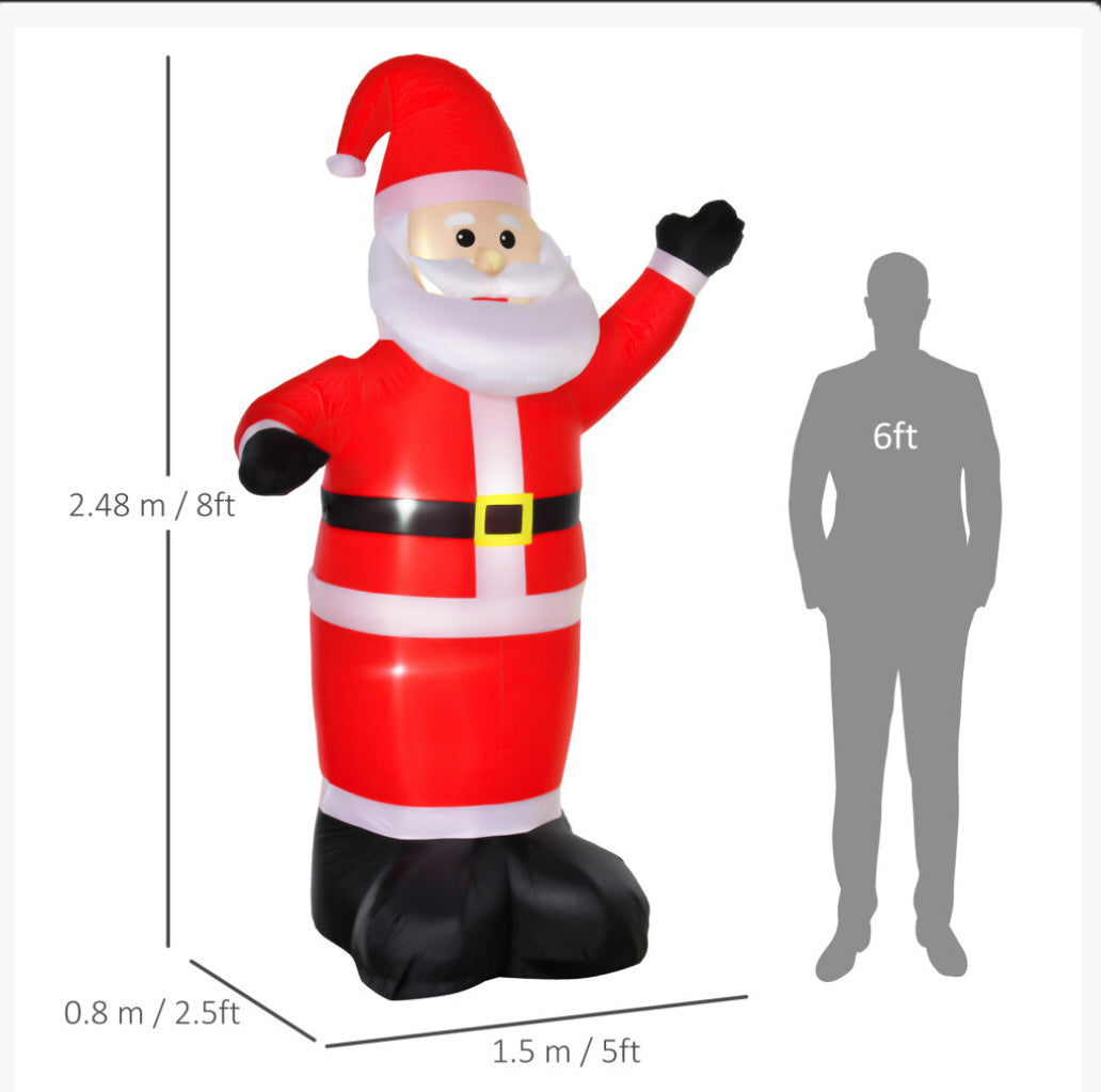8FT Inflatable Santa