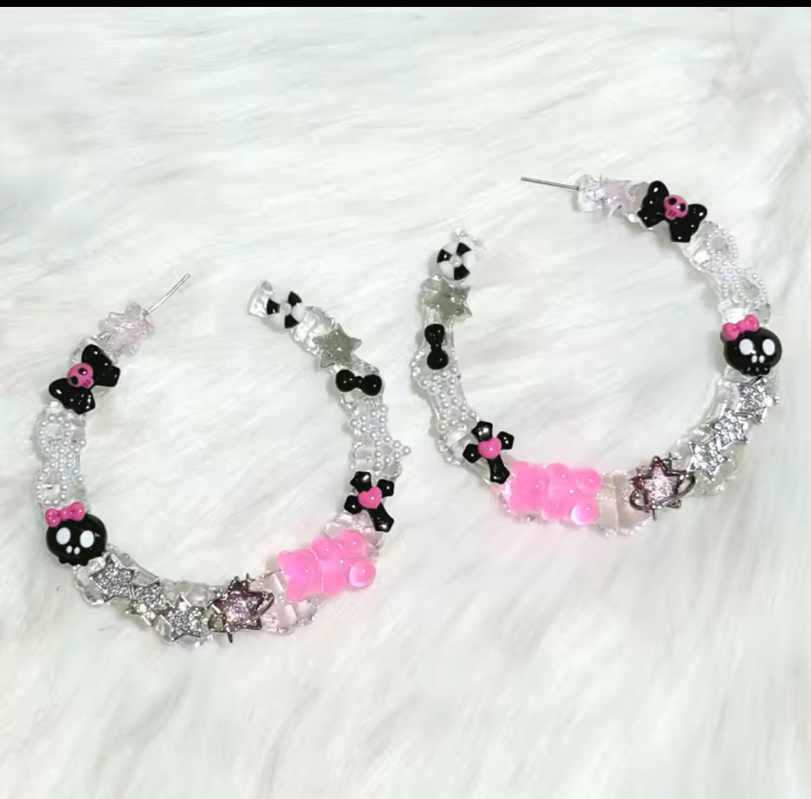 Skull  Hoop Earings