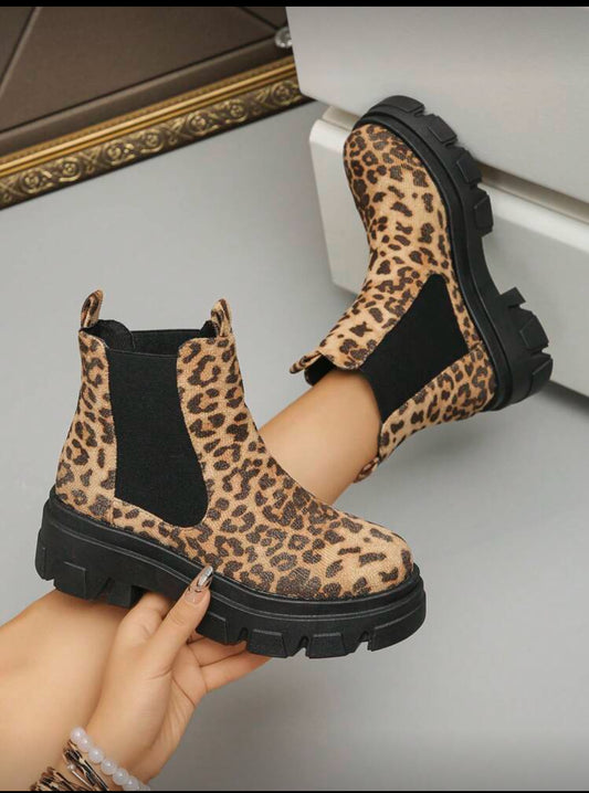 Lepord Print Boots