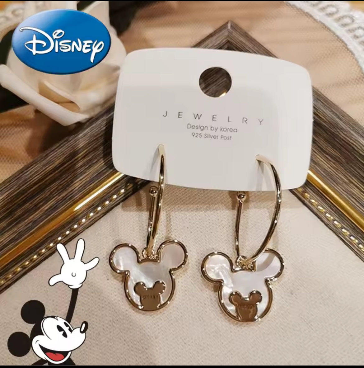 Mouse Hoop Earings