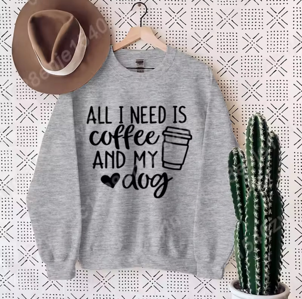 All I Need Is Coffee & My Dog Womens Jumper
