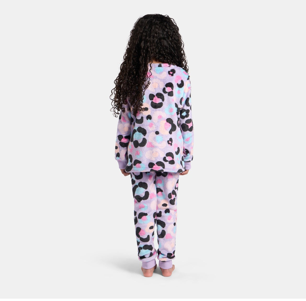 Girls Lepord Print PJS