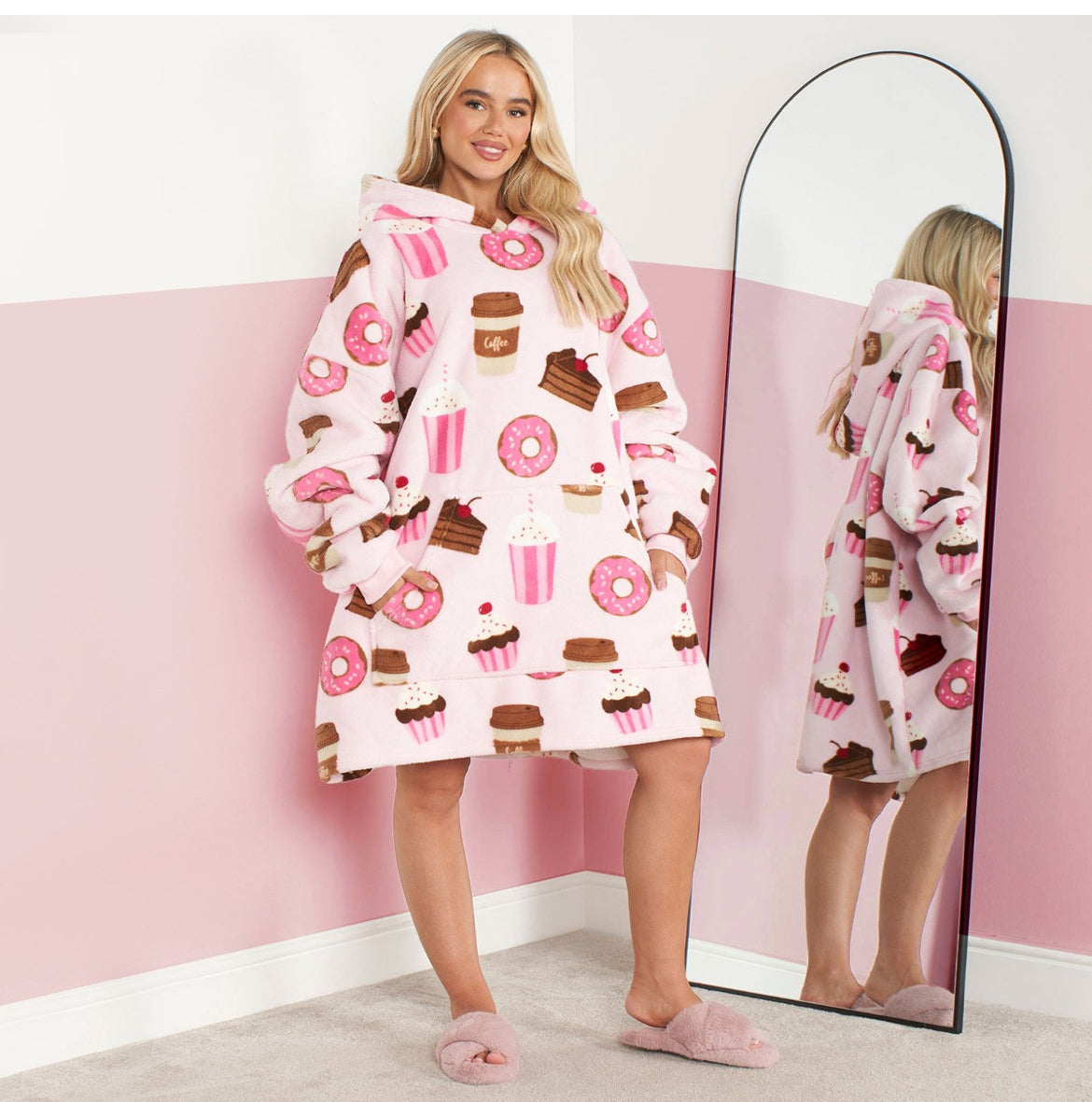 Coffee & Cake Oversize Hoodie