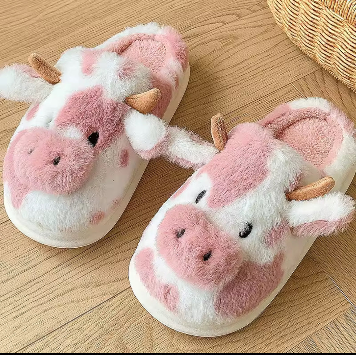 Women’s Cow Slippers