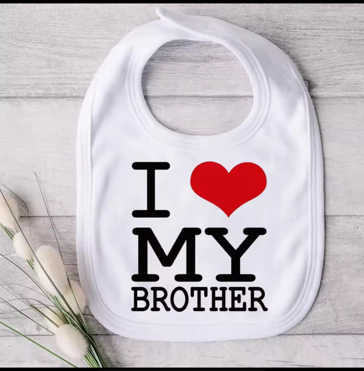 I love My Family Baby Bib