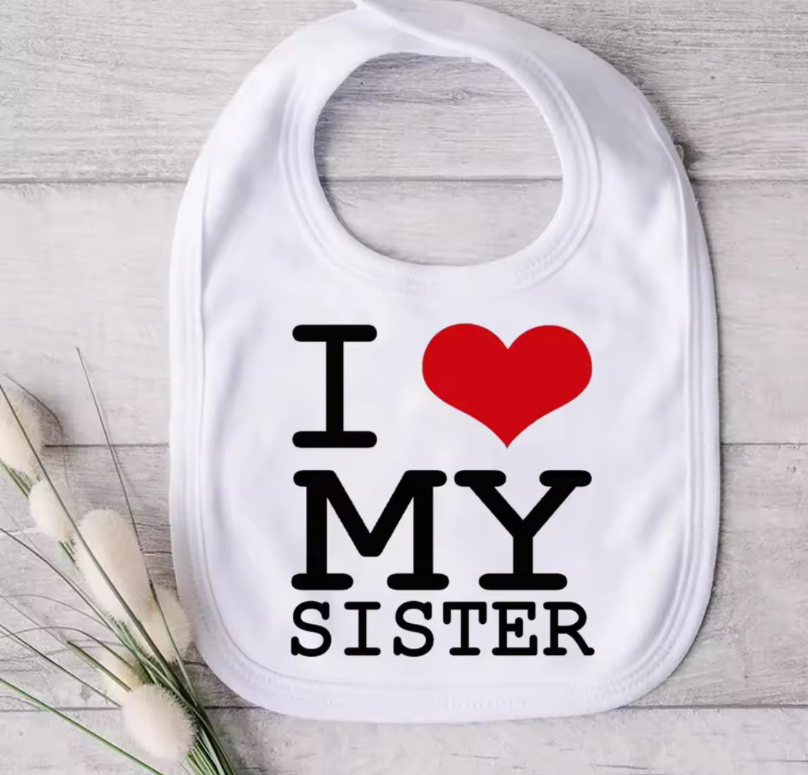 I love My Family Baby Bib