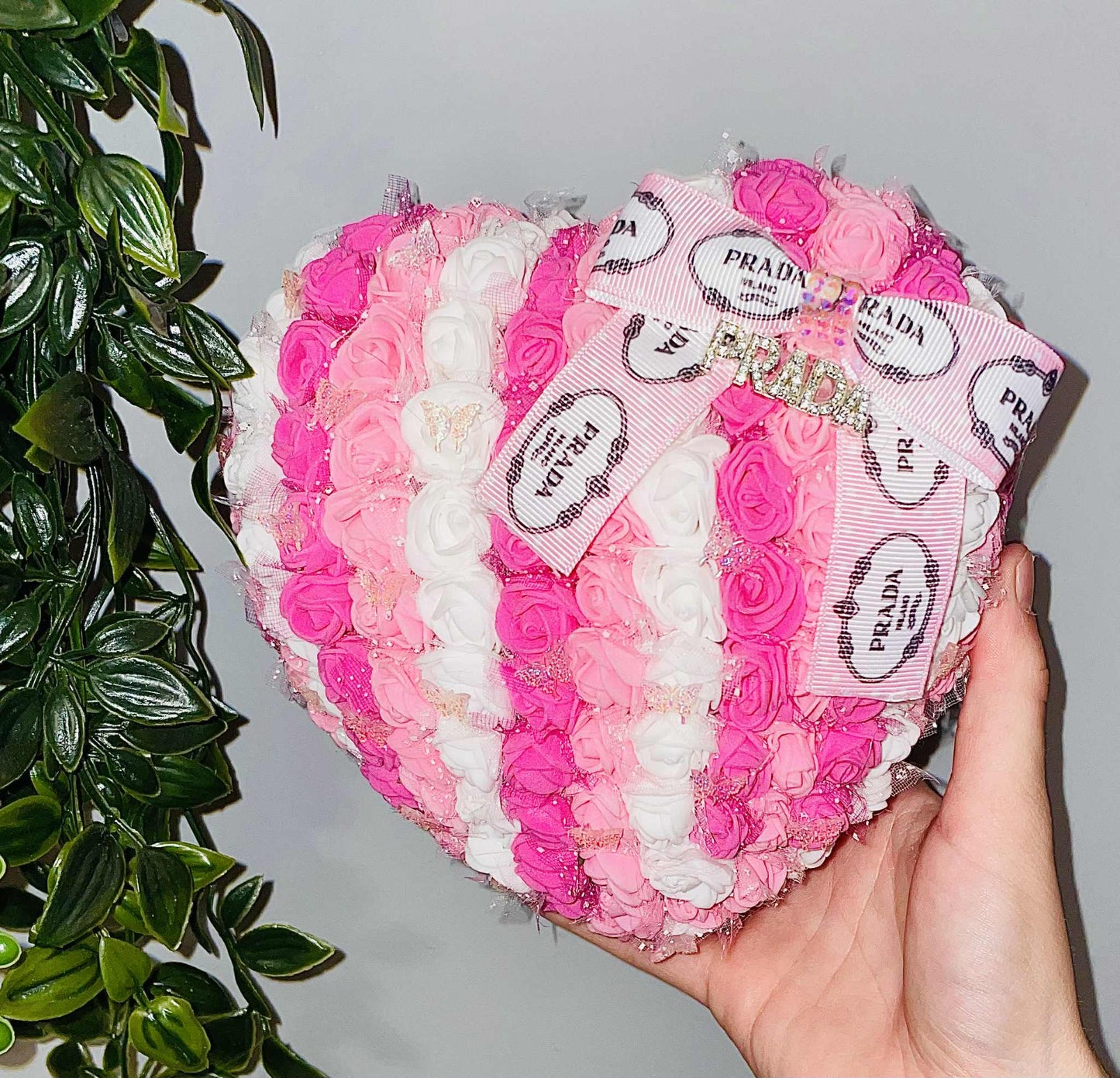 Full Rose 3D heart and bear