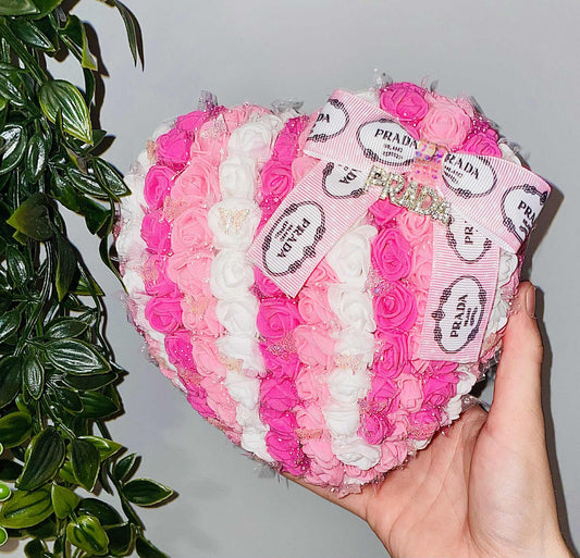 Full Rose 3D heart and bear