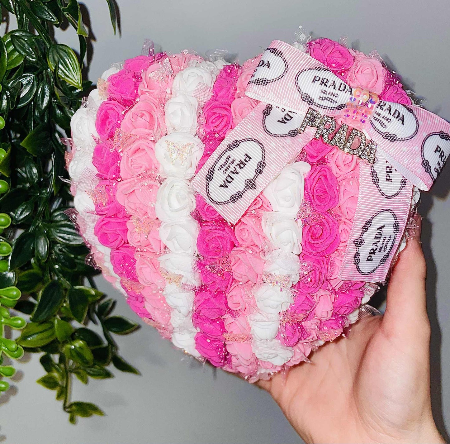 Full Rose 3D heart and bear